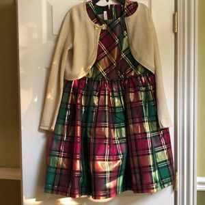 Bonnie Jean beautiful holiday dress set size 16